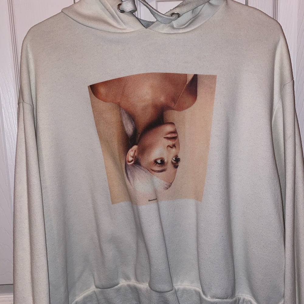 Ariana Grande Sweetener album cover cropped hoodie
